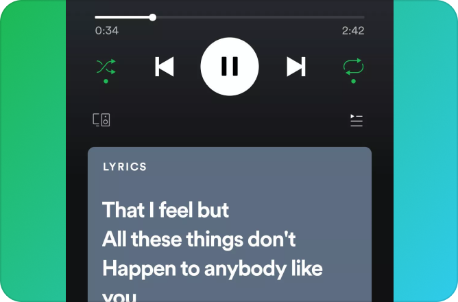 page paroles spotify